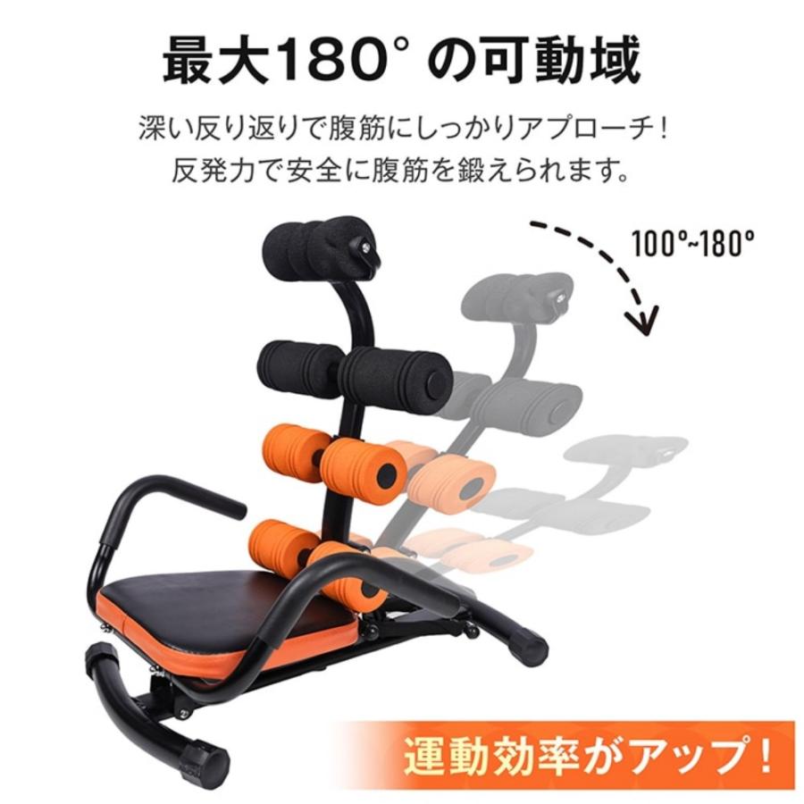 腹筋トレーナー 一台多役 耐荷重約150kg 高さ3段階調整可能 角度調整 滑りにくい 腹筋トレーニング 背筋 背伸ばしストレッチ 体幹トレ 下半身 レーニング_4