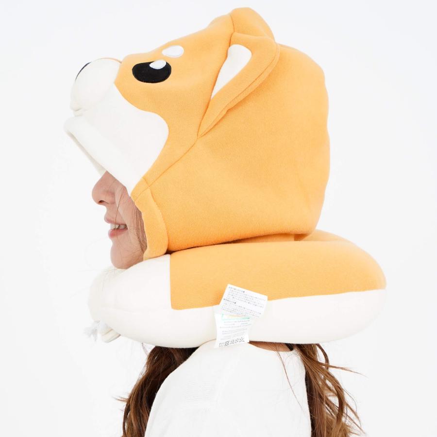 SAZAC サザック 2908 柴犬 ネックピロー トラベル 旅行用 枕 飛行機用