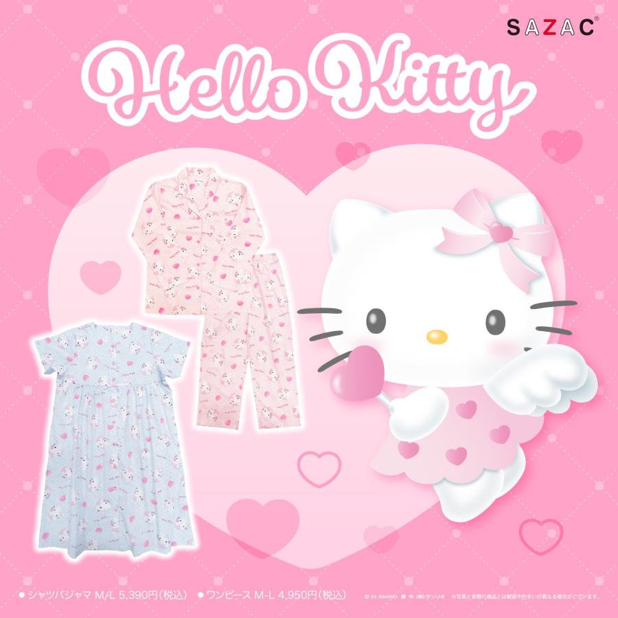 ハローキティ SAZAC サザック SAN-1900 Angelハローキティシャツ