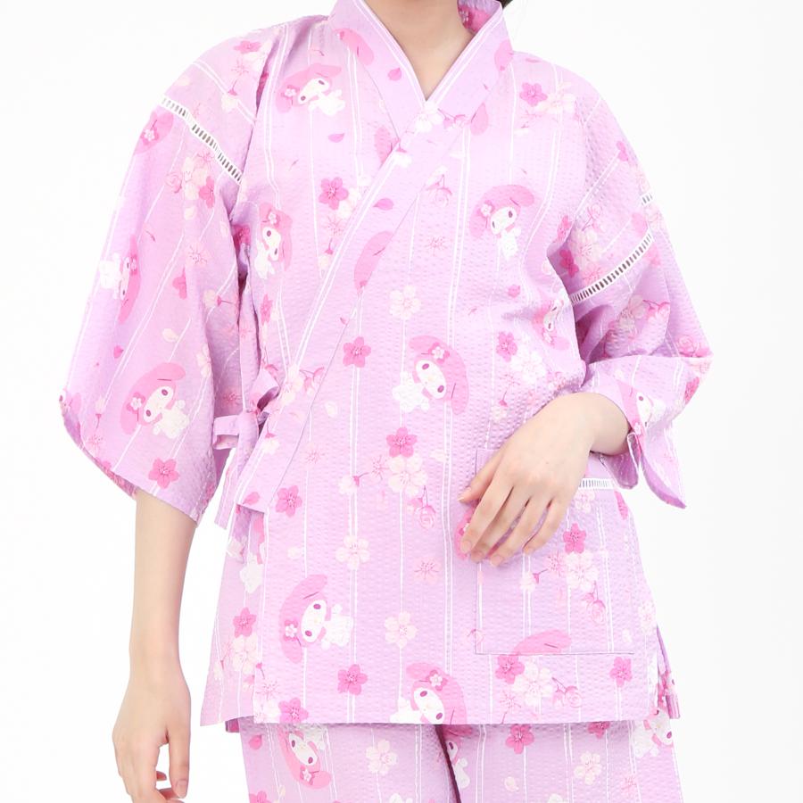 【新商品】SAZAC サザック SAN-2048 マイメロディ 桜柄甚平 ルームウェア 部屋着 | マイメロディ | 06