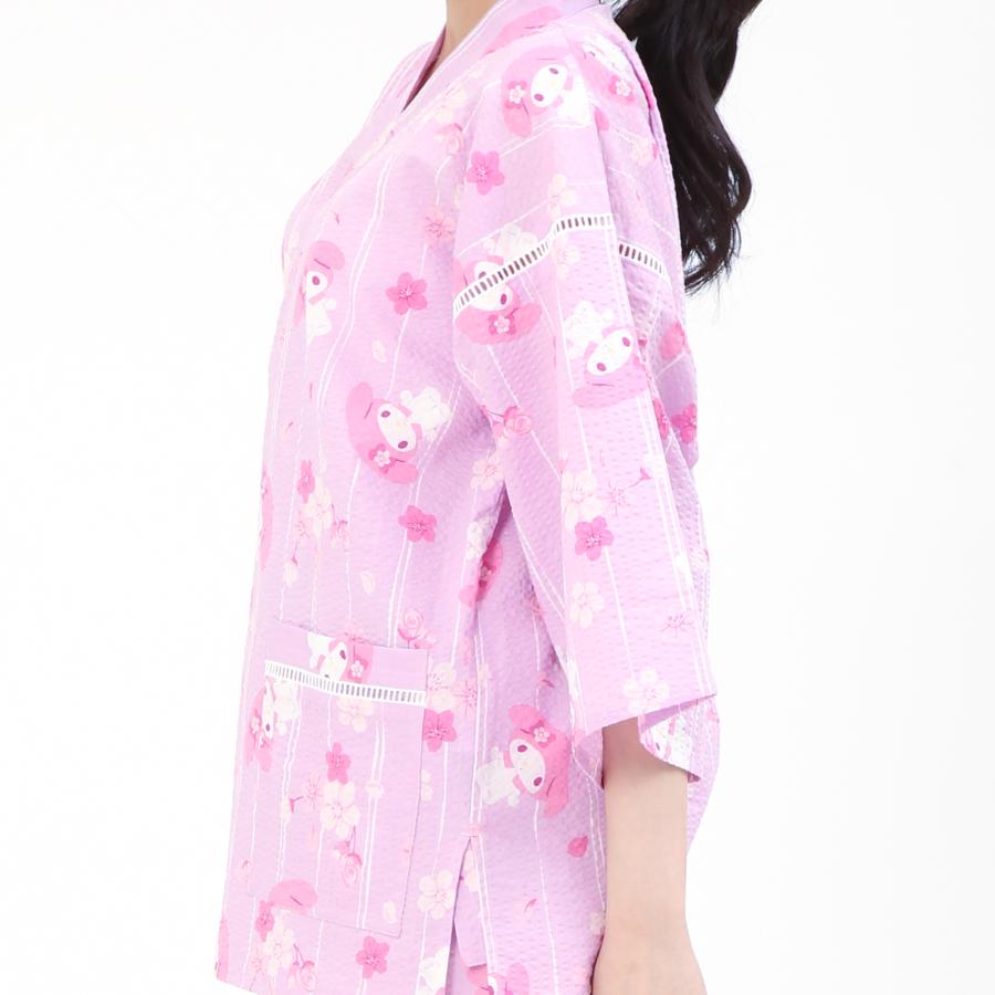 【新商品】SAZAC サザック SAN-2048 マイメロディ 桜柄甚平 ルームウェア 部屋着 | マイメロディ | 07