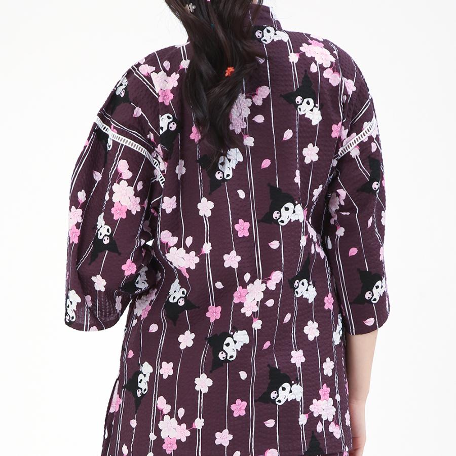 【新商品】SAZAC サザック SAN-2049 クロミ 桜柄甚平 ルームウェア 部屋着 | クロミ | 09