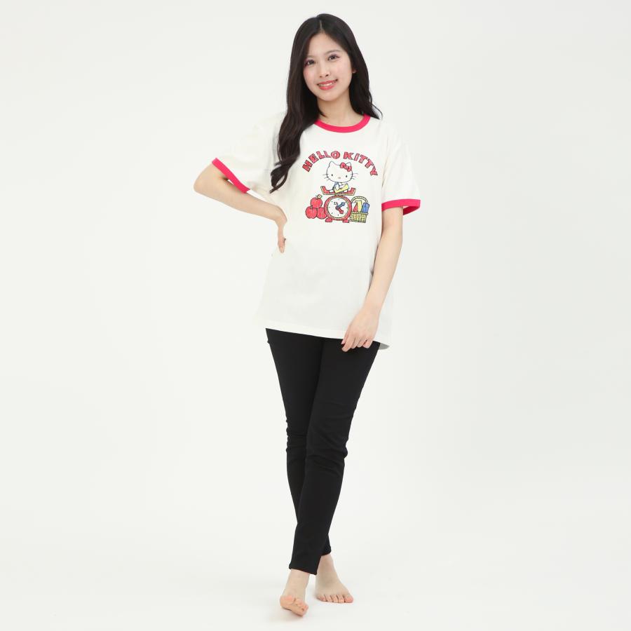 SAZAC サザック SAN-2060 レトロハローキティリンガーＴシャツ ルームウェア 部屋着 | ハローキティ | 02