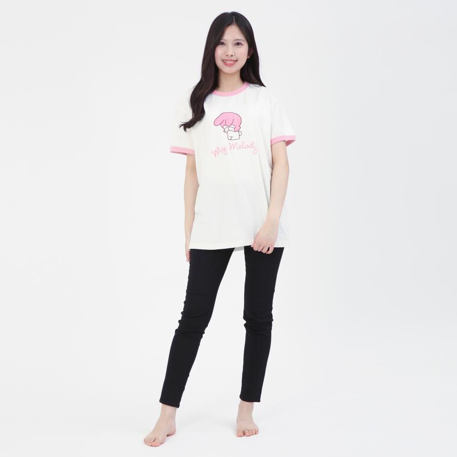 SAZAC サザック SAN-2061 しくしくマイメロディリンガーＴシャツ ルームウェア 部屋着 | マイメロディ | 03