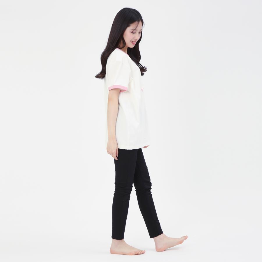 SAZAC サザック SAN-2061 しくしくマイメロディリンガーＴシャツ ルームウェア 部屋着 | マイメロディ | 06