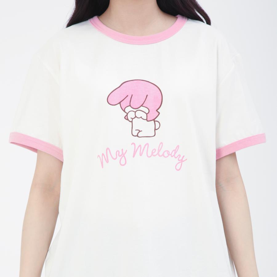 SAZAC サザック SAN-2061 しくしくマイメロディリンガーＴシャツ ルームウェア 部屋着 | マイメロディ | 07