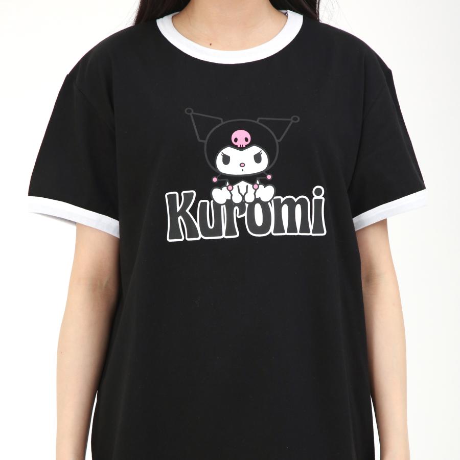 SAZAC サザック SAN-2062 ちょこんとおすわりクロミリンガーＴシャツ ルームウェア 部屋着 | クロミ | 07