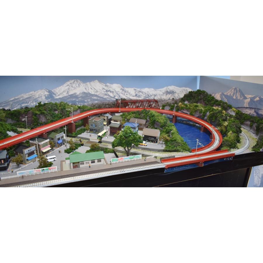 鉄道模型 ジオラマレイアウト Nゲージ用 単線150x65cm 川のある 鉄道模型 ジオラマレイアウト Nゲージ用 単線150x65cm 川のある