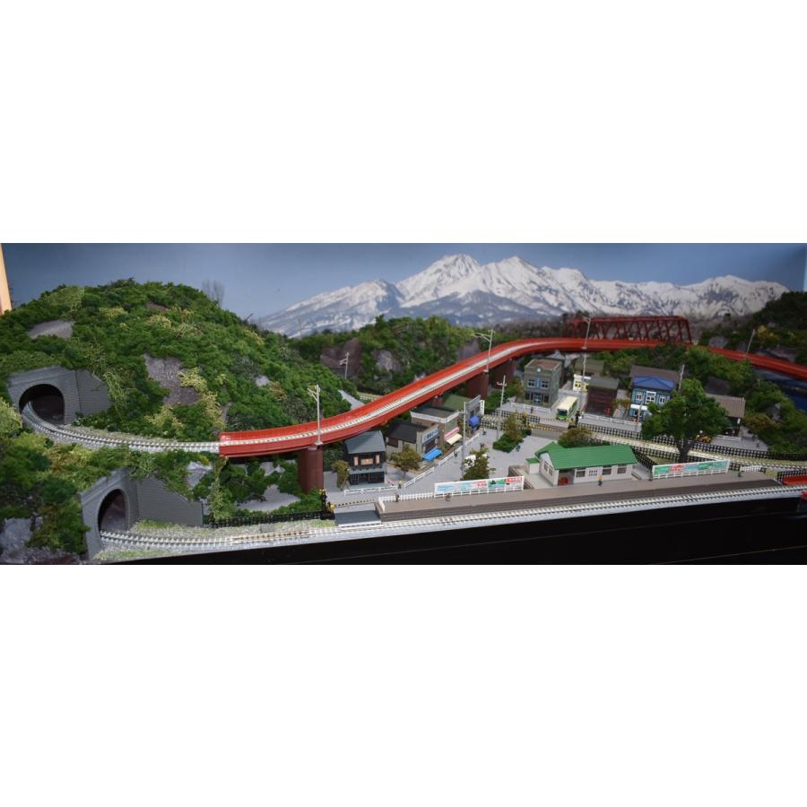 鉄道模型 ジオラマレイアウト Nゲージ用 単線150x65cm 川のある 鉄道模型 ジオラマレイアウト Nゲージ用 単線150x65cm 川のある