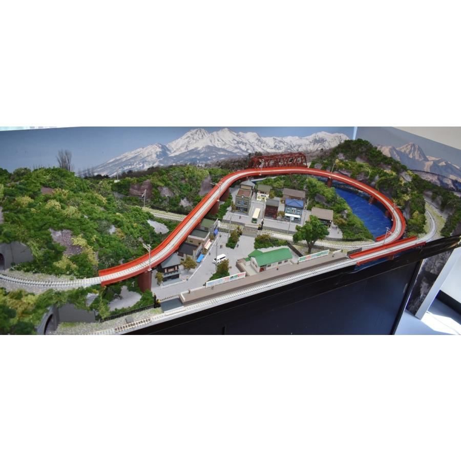 鉄道模型 ジオラマレイアウト Nゲージ用 単線150x65cm 川のある 鉄道模型 ジオラマレイアウト Nゲージ用 単線150x65cm 川のある