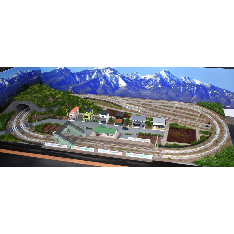 ジオラマ 線路 Nゲージ 120x60cm 現状品 トミックス 鉄道模型 ジオラマレイアウト Nゲージ用 複線