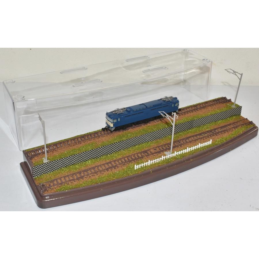 鉄道模型ジオラマ展示台ケース付 ひな壇 2線路 33 5x9 5cm H9 5cm Jrk003 コレクターズショップサザン 通販 Yahoo ショッピング