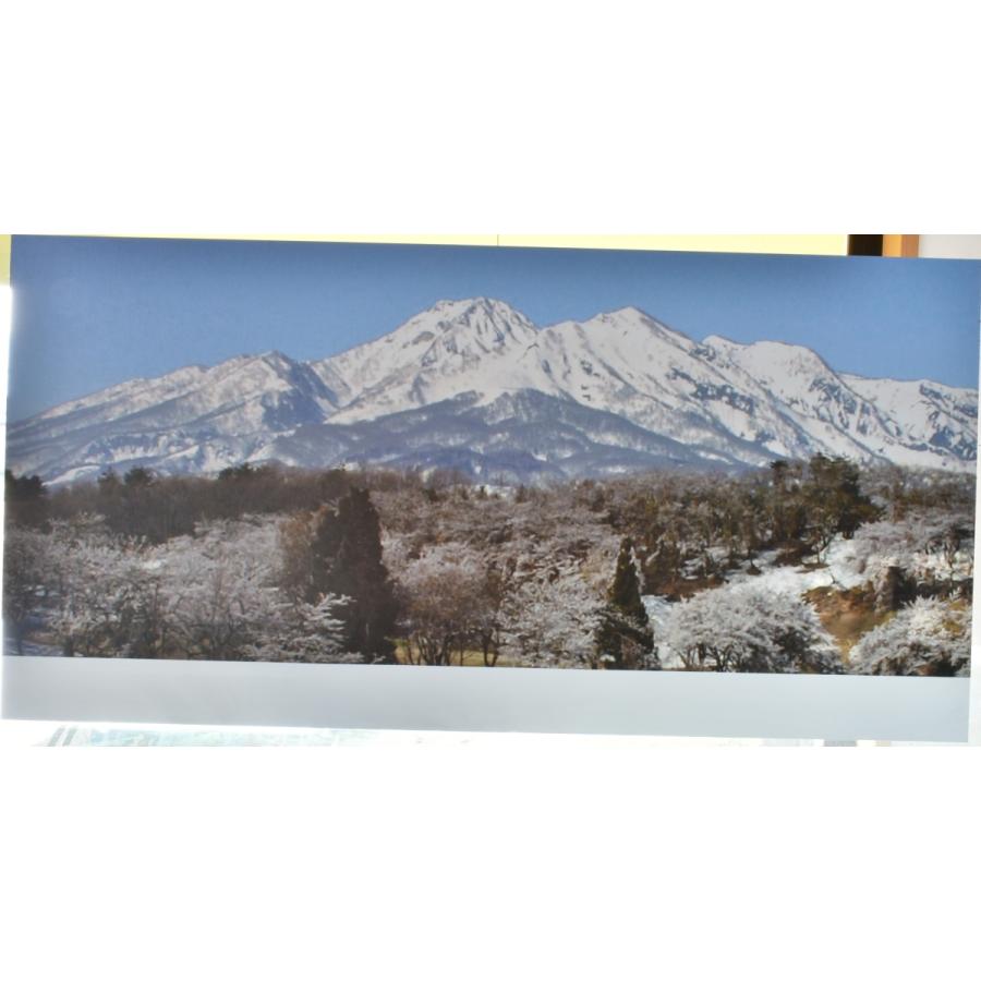 鉄道ジオラマレイアウト用背景画60cm用【妙高山の跳ね馬雪形 樹氷