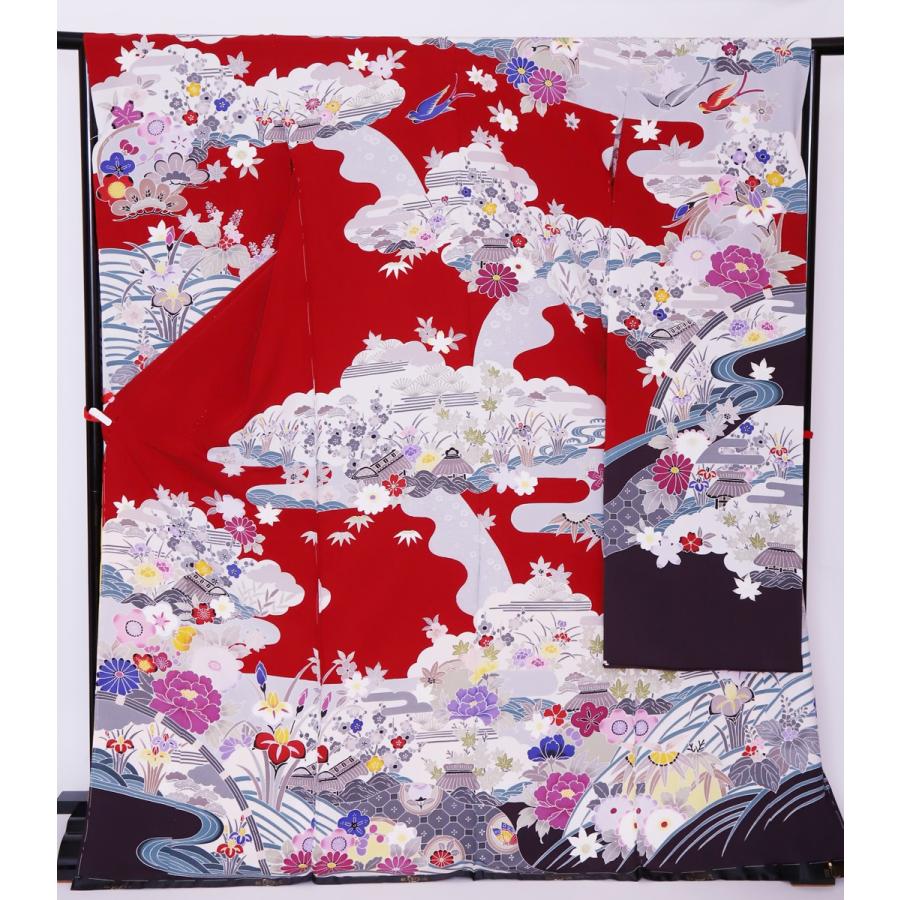 新品フルセット振袖 販売 正絹 振袖 帯フルセット 着物 Fs 038 身長 自由 あなたのサイズに 成人式 歳の儀式 送料無料 Www Supersport Tn