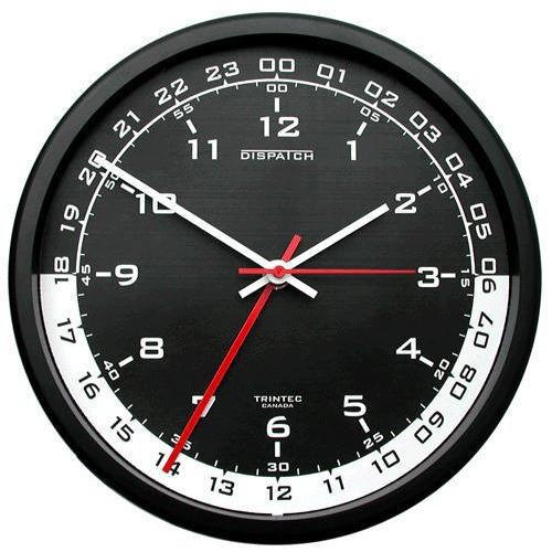 超人気新品 (トリンテック)TRINTECズール（ＺｕｌｕＴｉｍｅ）壁掛時計（黒/白）１０” 掛け時計、壁掛け時計