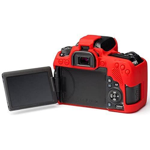 DISCOVERED イージーカバー Canon EOS 9000D用 カメラカバー レッド 液晶保護フィルム付｜sazanamisp｜04