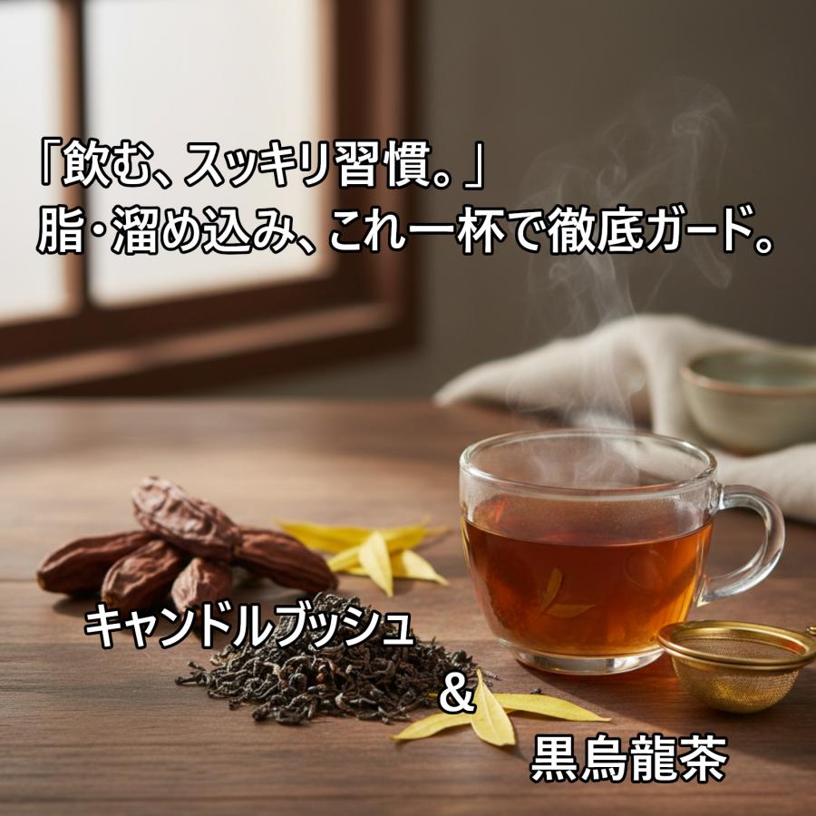 ダイエット 黒烏龍 茶 キャンドルブッシュ ピーチ 送料無料 : 山茶花園