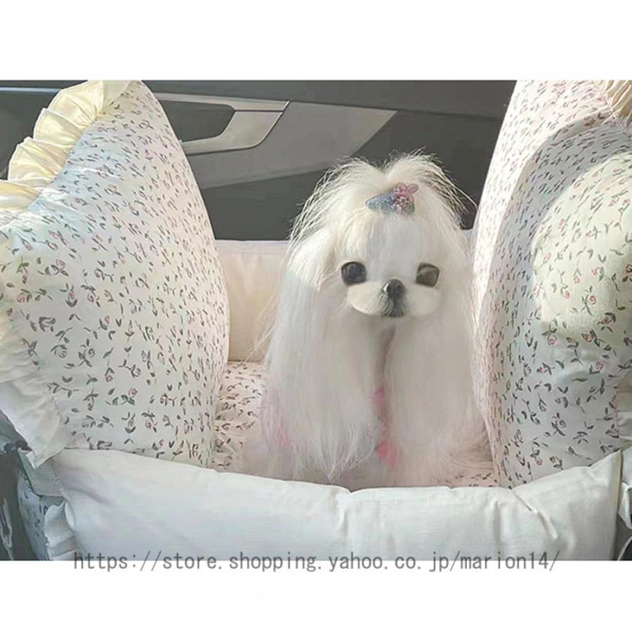 ドライブベッド ペット用 ドライブボックス 車用ペットシート 中小型犬 犬 車 車載用ソファー 飛び出し防止 車酔い防止 ペットクッション 春夏秋冬 柔らかい 