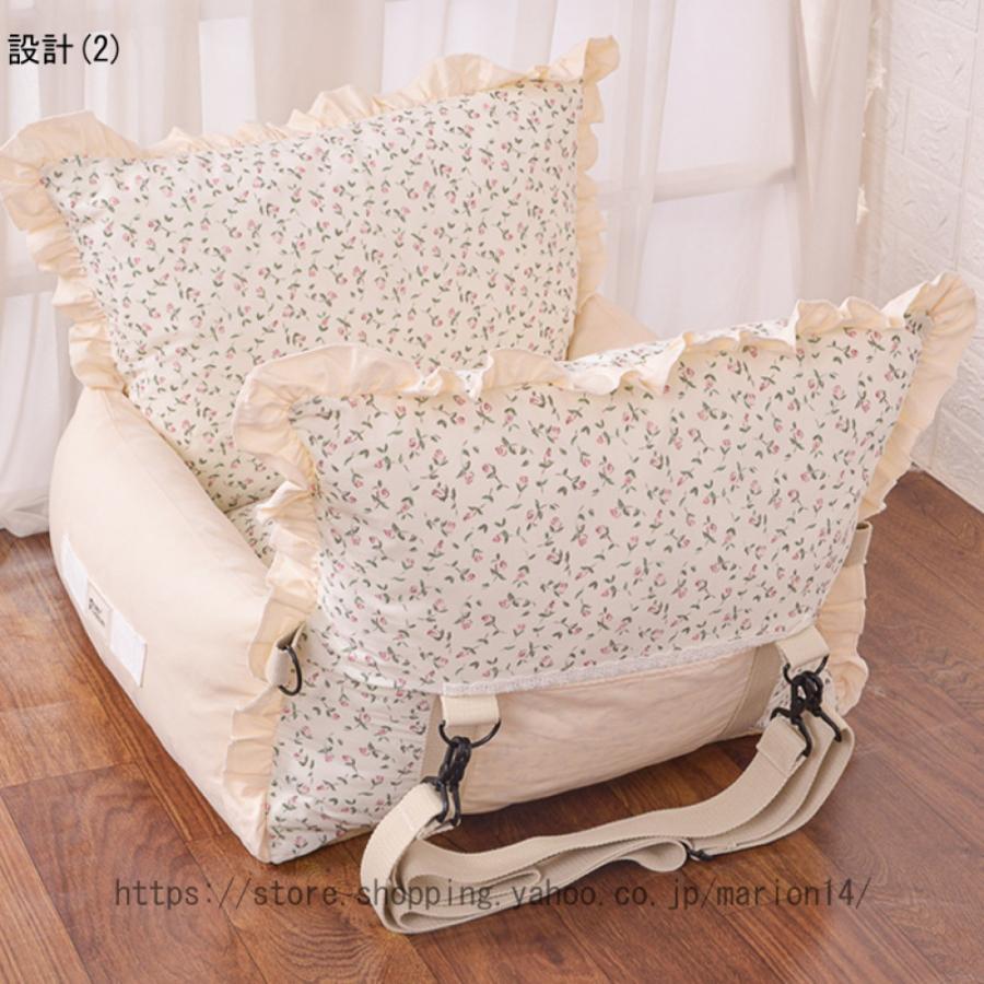 ドライブベッド ペット用 ドライブボックス 車用ペットシート 中小型犬 犬 車 車載用ソファー 飛び出し防止 車酔い防止 ペットクッション 春夏秋冬 柔らかい 