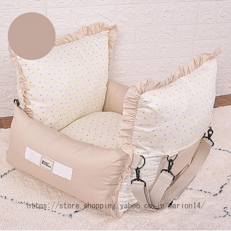 ドライブベッド ペット用 ドライブボックス 車用ペットシート 中小型犬 犬 車 車載用ソファー 飛び出し防止 車酔い防止 ペットクッション 春夏秋冬 柔らかい 