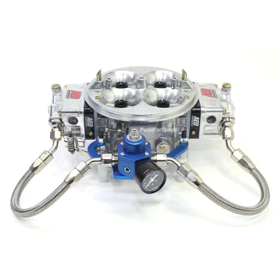 Holley Carburetor Fuel lines Kit NPT Fuel Pressure Regulator Bracket Gauge