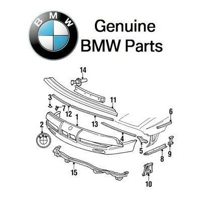 For BMW E31 8-Series Base Front Upper Engine Hood Sealing Weatherstrip Genuine
