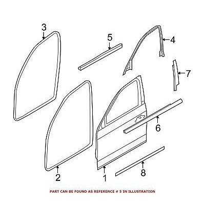 BMW純正ドアウィンドウベルトウェザーストリップフロント右51337060234 :352584950450:sb18ショップ