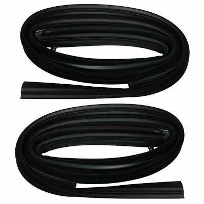 Front Door Glass Run Channel Weatherstrip Seals Pair for Chevy GMC Pickup Truck