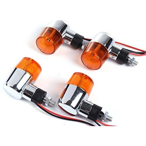 バイク ウィンカー オレンジ ヨーロピアン 汎用 4個セット