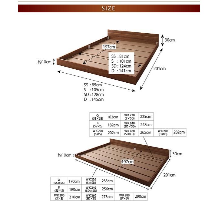ベッド セミシングル ローベッド フロアベッド 分割 シンプル 大型 Grati  Sボンネルマットレス付き セミシングルサイズ 人気・おすすめ｜多用途・生活用品におすすめ 口コミ人気 即納 日本国内発送・信頼対応