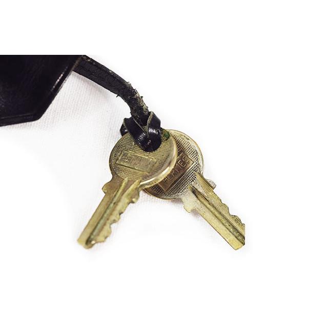 HERMES 鍵のみ 【161】２本 保存袋有 HERMES（エルメス） サックアクロア 黒 ボックスカーフ G金具 P刻印