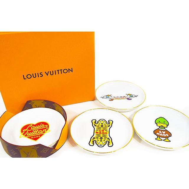 ルイヴィトン NIGOコラボ セット4アシェット GI0729 プレート 皿 4枚