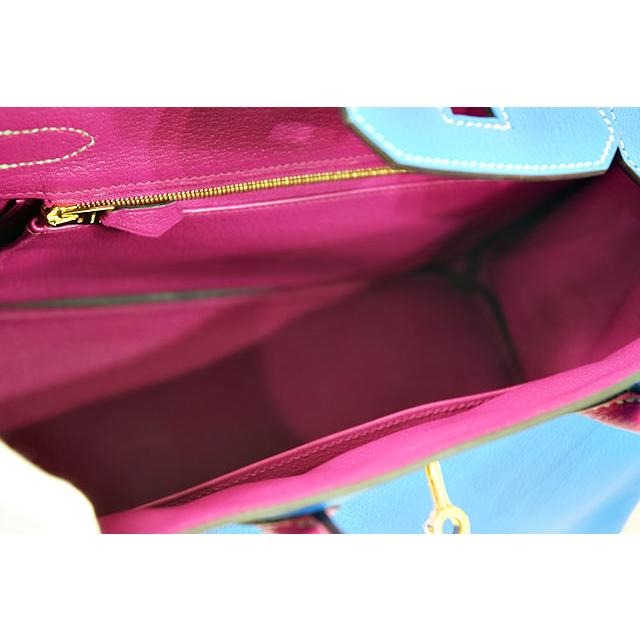 Birkin エルメス バーキン30 パーソナルオーダー ブルー×ローズ