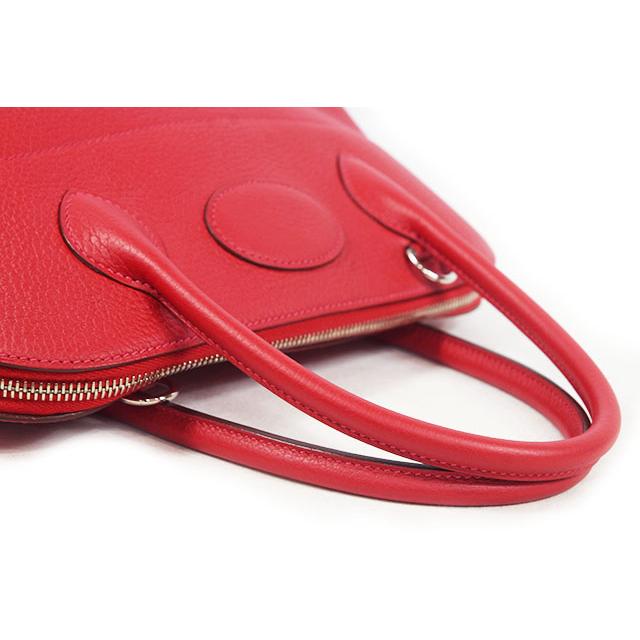 エルメス　ボリード31　ルージュカザック　トリヨン クレマンス　S金具　Ｔ刻印　赤　Rouge casaque HERMES 本物 新同 sbbt | ボリード | 04