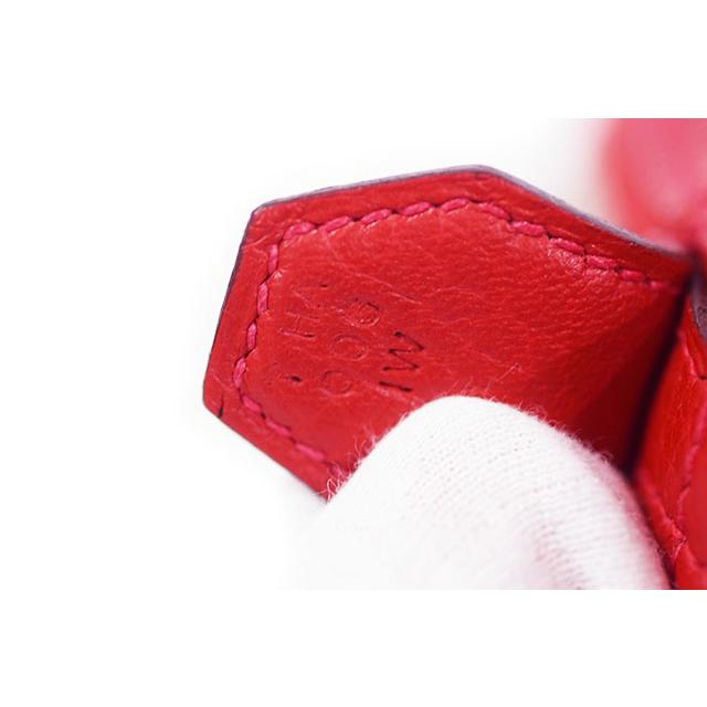 エルメス　ボリード31　ルージュカザック　トリヨン クレマンス　S金具　Ｔ刻印　赤　Rouge casaque HERMES 本物 新同 sbbt | ボリード | 08