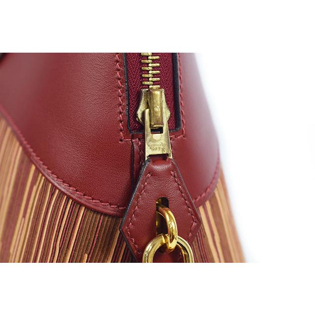 エルメス　ボリード37　ルージュアッシュ ヴィブラート　G金具　□F刻印 ショルダー無し 35 コンビ HERMES 本物 未使用 sbbt | ボリード | 09