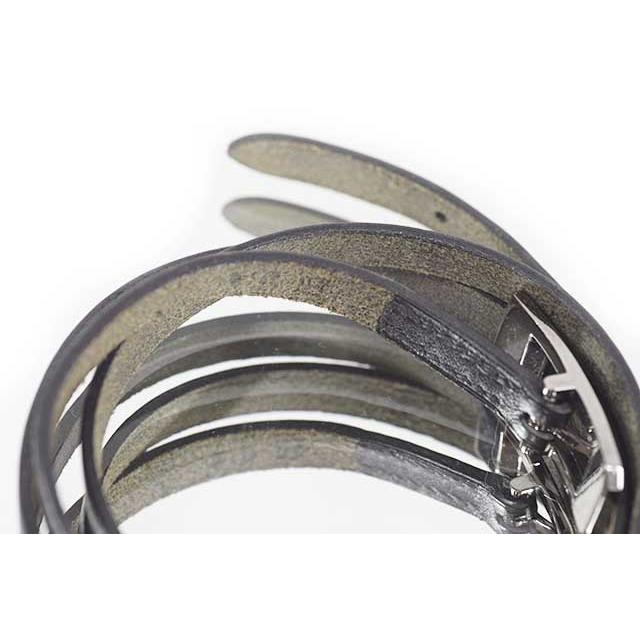 HERMES（エルメス） ケリーアルディオン 4連ブレス 黒 ブラック レザー