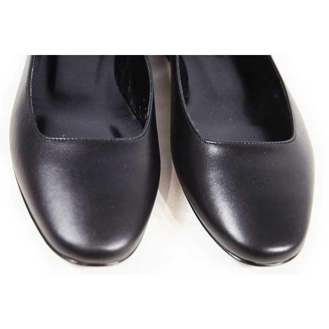 HERMES（エルメス） パンプス 黒 ブラック セリエ金具 S金具 レザー