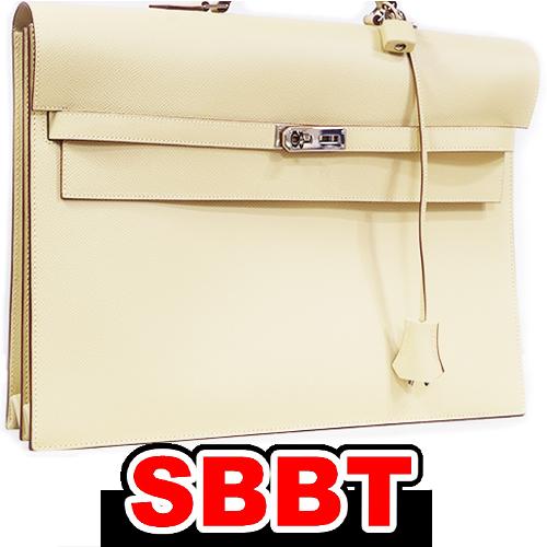 Kelly エルメス ケリーデペッシュ 38 ベージュ エプソン S金具