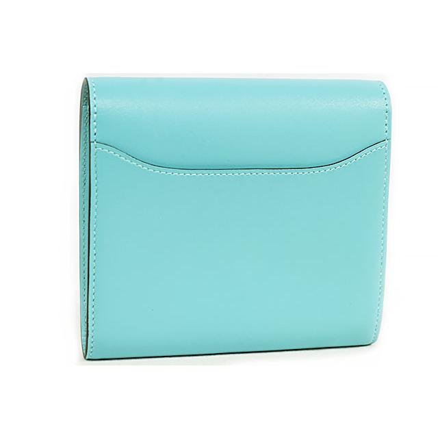 HERMES エルメス コンスタンス コンパクト 財布 ブルー