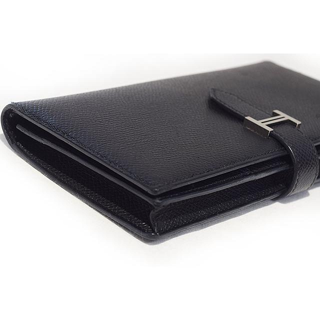 エルメス　ベアンスフレ　黒　ブラック　Ｓ金具　エプソン　Y刻印　長財布 マチあり 箱付き black HERMES 本物 sbbt | Bearn | 03