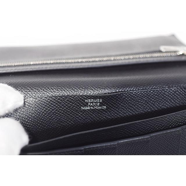 エルメス　ベアンスフレ　黒　ブラック　Ｓ金具　エプソン　Y刻印　長財布 マチあり 箱付き black HERMES 本物 sbbt | Bearn | 07
