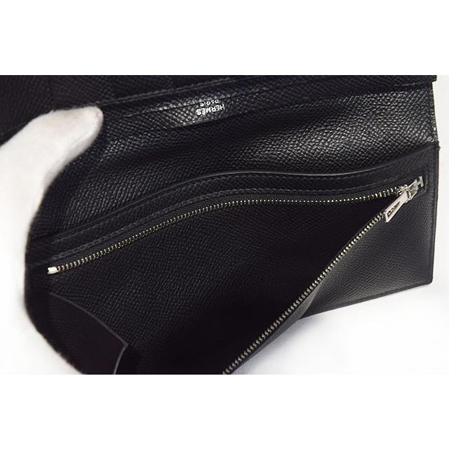 エルメス　ベアンスフレ　黒　ブラック　Ｓ金具　エプソン　Y刻印　長財布 マチあり 箱付き black HERMES 本物 sbbt | Bearn | 08