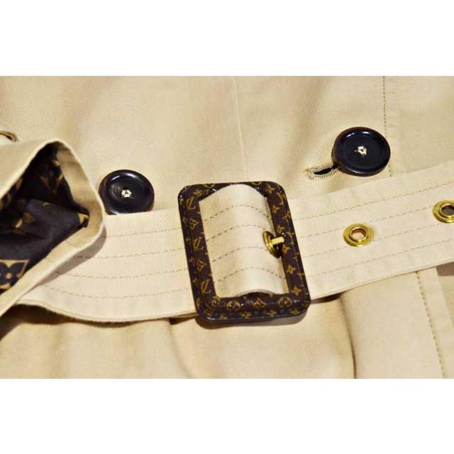 ルイヴィトン　トレンチコート　ライナー付 モノグラム　ベージ　♯34　G金具　コットン×ウール　LOUIS VUITTON　本物 ランクA sbbt up　 | LOUIS VUITTON | 02