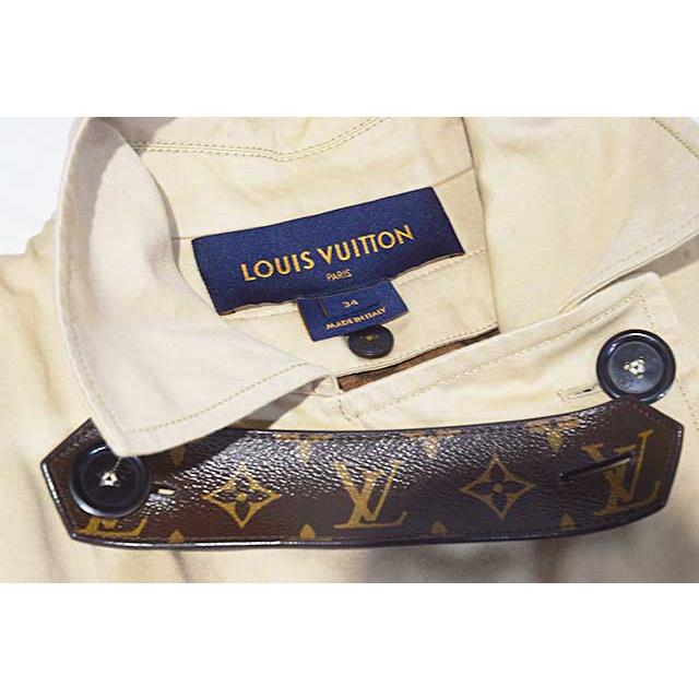 ルイヴィトン　トレンチコート　ライナー付 モノグラム　ベージ　♯34　G金具　コットン×ウール　LOUIS VUITTON　本物 ランクA sbbt up　 | LOUIS VUITTON | 03