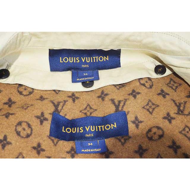ルイヴィトン　トレンチコート　ライナー付 モノグラム　ベージ　♯34　G金具　コットン×ウール　LOUIS VUITTON　本物 ランクA sbbt up　 | LOUIS VUITTON | 06
