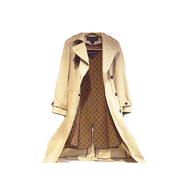 ルイヴィトン　トレンチコート　ライナー付 モノグラム　ベージ　♯34　G金具　コットン×ウール　LOUIS VUITTON　本物 ランクA sbbt up　 | LOUIS VUITTON | 07