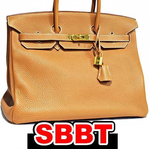 エルメス　バーキン35　ゴールド　トゴ　G金具　□K刻印　ゴールド金具　バーキン　35ｃｍ HERMES Birkin35 togo gold 本物 sbbt up | Birkin
