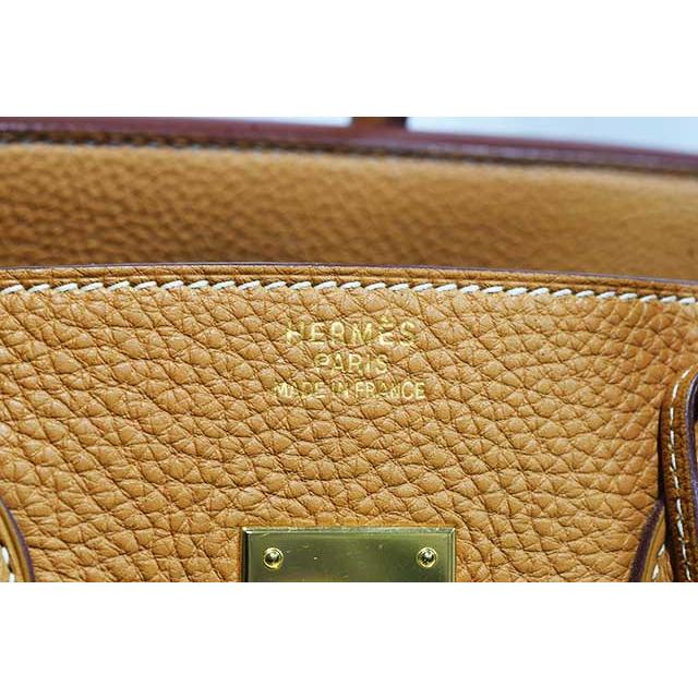 エルメス　バーキン35　ゴールド　トゴ　G金具　□K刻印　ゴールド金具　バーキン　35ｃｍ HERMES Birkin35 togo gold 本物 sbbt up | Birkin | 09