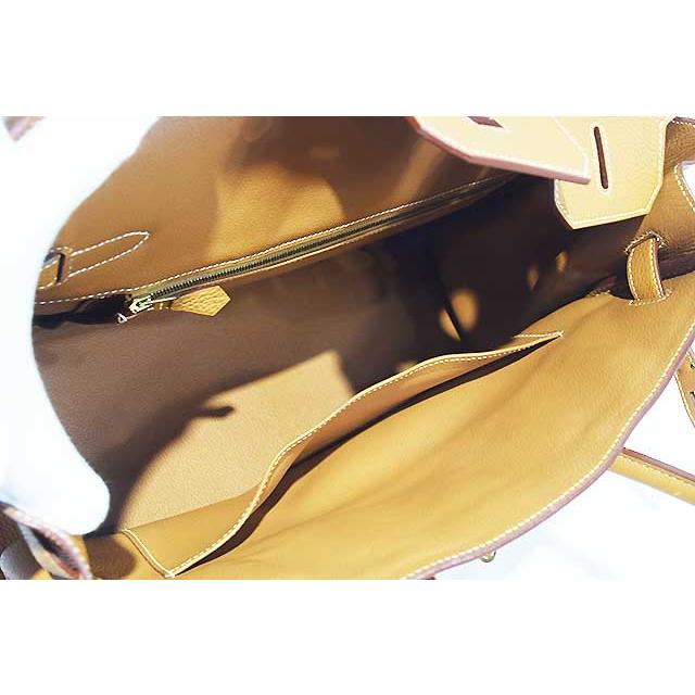 エルメス　バーキン35　ゴールド　トゴ　G金具　□K刻印　ゴールド金具　バーキン　35ｃｍ HERMES Birkin35 togo gold 本物 sbbt up | Birkin | 02